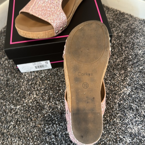 Gorgeous Pink Glitter Wedges! The most comfortable heels ever! - Picture 3 of 4